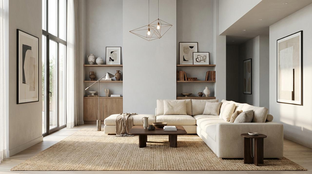 Divano di design in soggiorno moderno